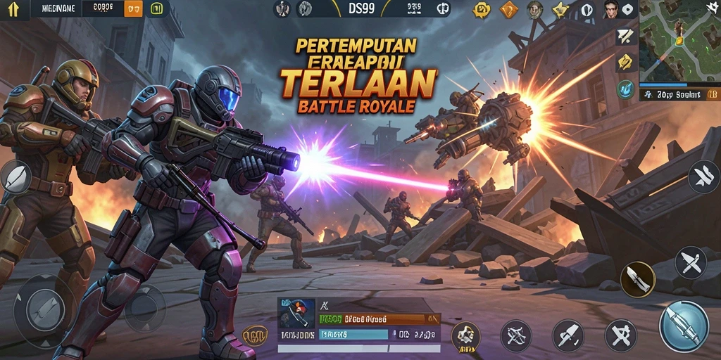 Gameplay seru di DS99 dengan aksi Battle Royale yang intens.