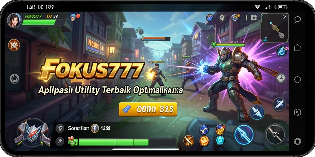 Screenshot FOKUS777 menampilkan antarmuka yang sederhana dan fitur-fitur canggih.
