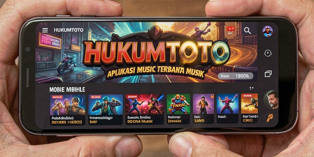 Screenshot gameplay HUKUMTOTO dengan pengalaman musik interaktif.