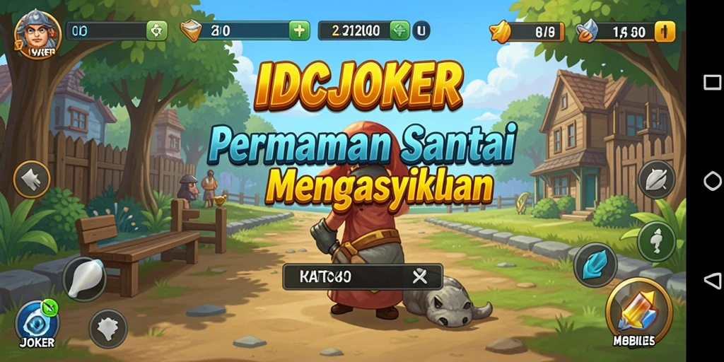 Tampilan gameplay menyenangkan di IDCJOKER dengan grafis cerah dan menghibur.