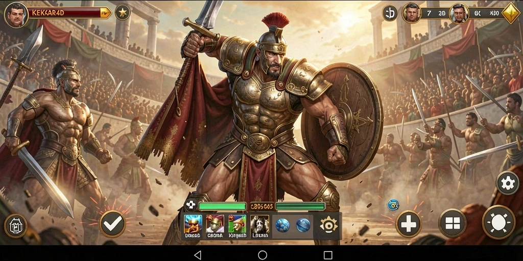 Gameplay seru dari KEKAR4D di arena pertarungan.