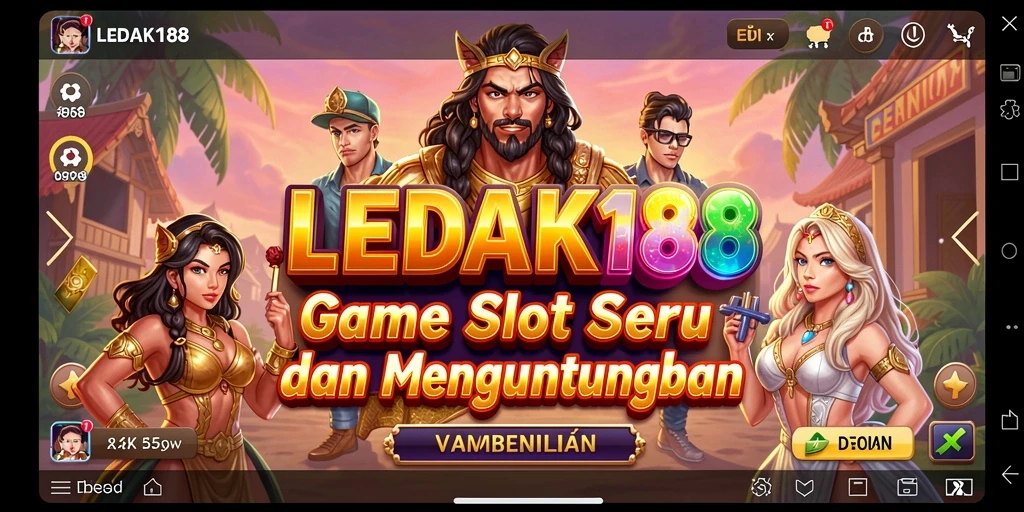 Gameplay menarik LEDAK188 dengan tema slot yang beragam.