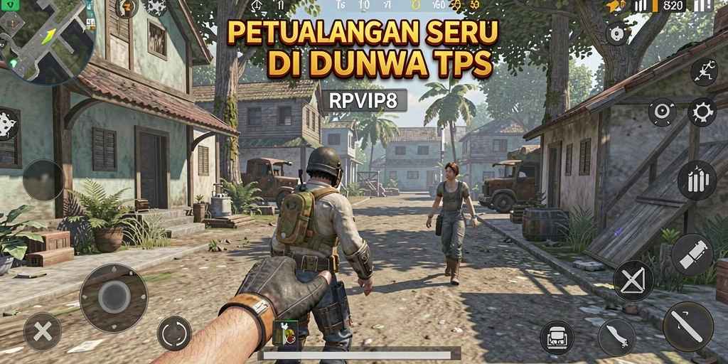 Tampilan gameplay RPVIP8 yang mendebarkan di dunia TPS.