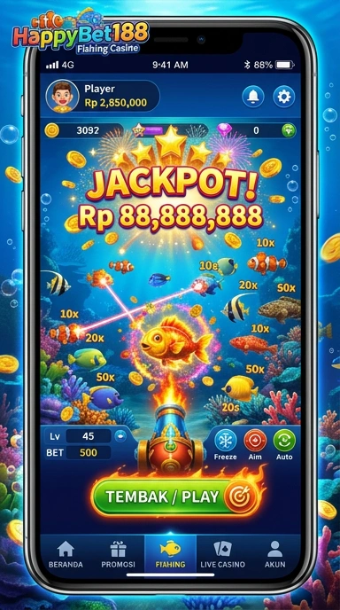 Screenshot fitur bonus di happybet188 yang dapat meningkatkan taruhan Anda.